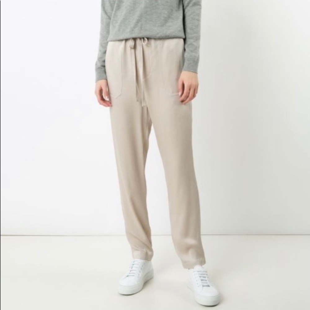 VINCE Silky Straight Drawstring Track Pants SZ XS